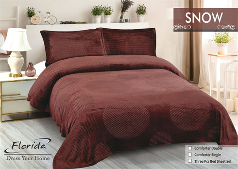 Snow King Size Warm Bedsheet for Winter by Florida